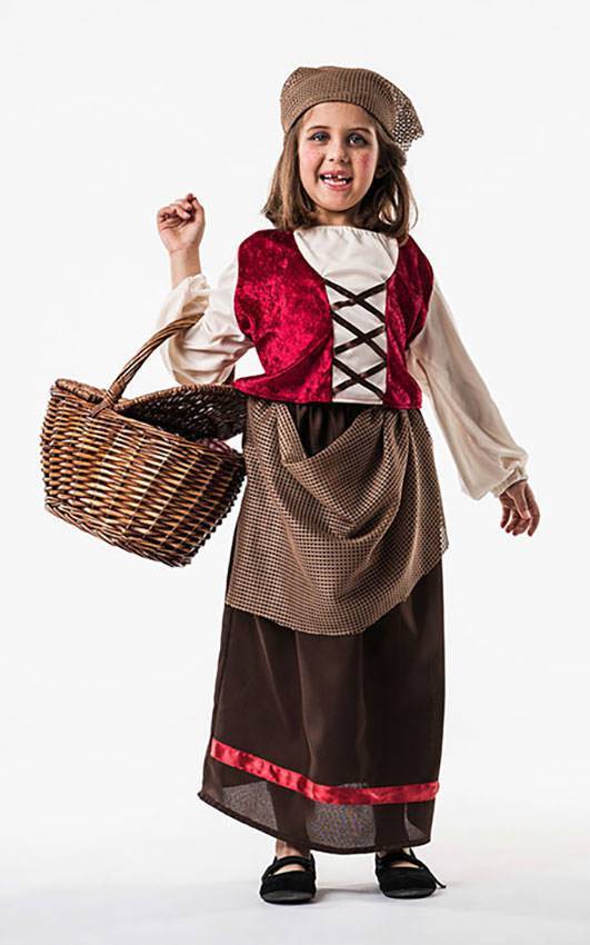 Costume Contadina Medievale per Carnevale 20940