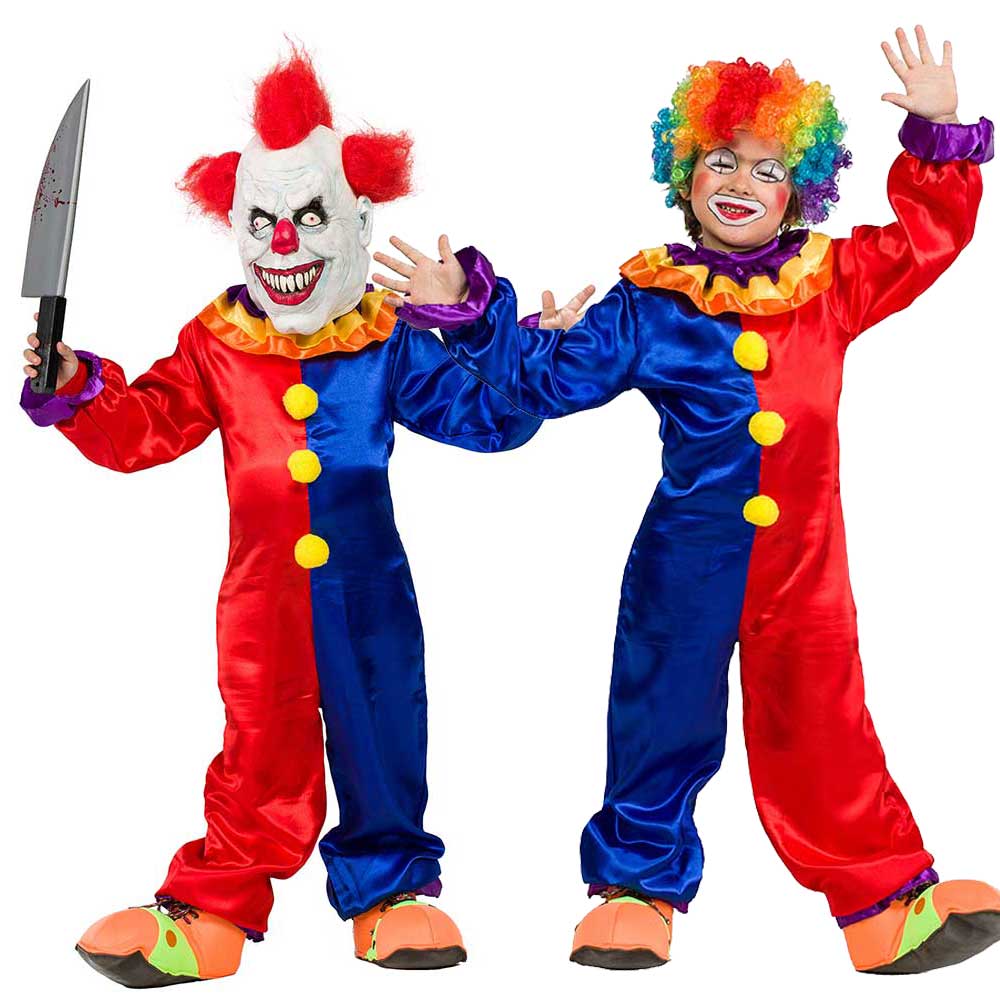 Costume da clown assassino bambino di halloween
