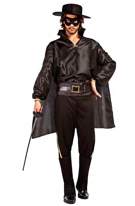 Costume vestito di carnevale Zorro Cavaliere mascherato bambino da 0 a 3  anni