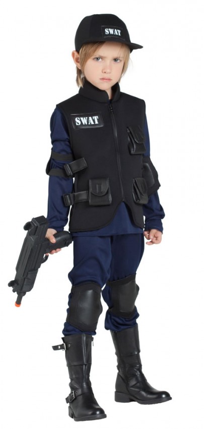 Costume carnevale poliziotto L - 9 anni - Bimbo - DISTRIBUZIONE JUNIOR SRL