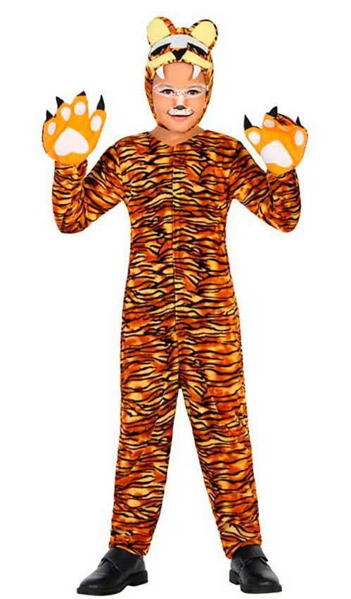 98-104cm indossabile comodamente sui vestiti normali F14 Taglia 3-4A Costume da tigre per bambini 
