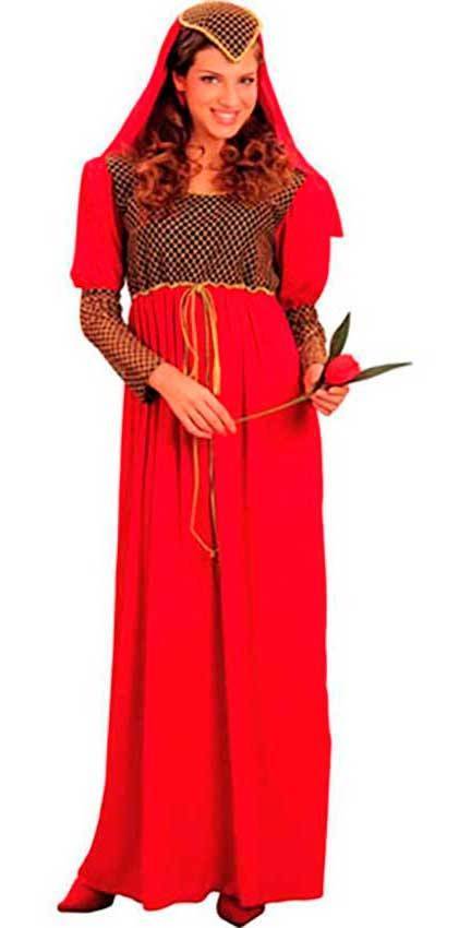 vestito di carnevale Dama Medievale Lady Marion Giulietta donna adulta