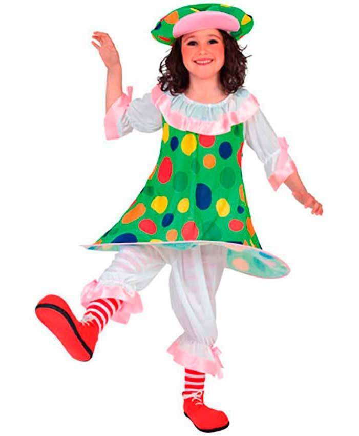 ▷ Costume Pagliaccio-Clown Bambina In Offerta