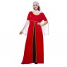 Costume da Dama Medievale Rosso  per Carnevale | La Casa di Carnevale