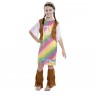 Costume da Hippie Arcobaleno Bambina per Carnevale | La Casa di Carnevale
