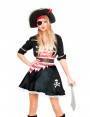 Costume Pirata Corsara Nera Taglia S per Carnevale
