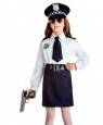 Costume Polizia Bambina Taglia 1-2 Anni per Carnevale