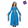 Costume Principessa Medievale Blu Bambina per Carnevale | La Casa di Carnevale