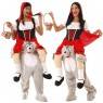 Costume Cappuccetto Rosso in spalla del lupo Carry Me per Carnevale | La Casa di Carnevale