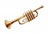 Tromba 4 Note Musicali Oro