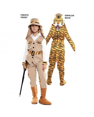 Costume Cacciatore e Tigre Bambini Doppio Fun!  per Carnevale | La Casa di Carnevale