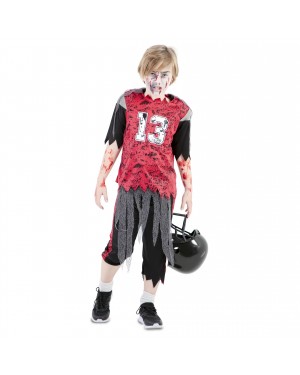 Costume Giocatore di Football Americano Zombie Bambini per Halloween | La Casa di Carnevale