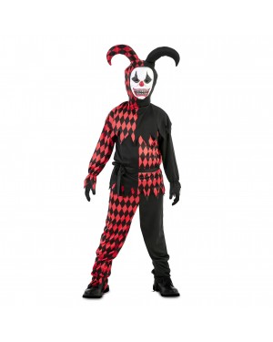 Costume Giullare Sinistro Bambino per Halloween | La Casa di Carnevale