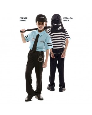 Costume Ladro e Polizia Bambini Doppio Fun!  per Carnevale | La Casa di Carnevale