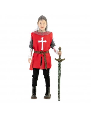 Mantello Rosso da Guerriero Medievale Bambini per Carnevale | La Casa di Carnevale