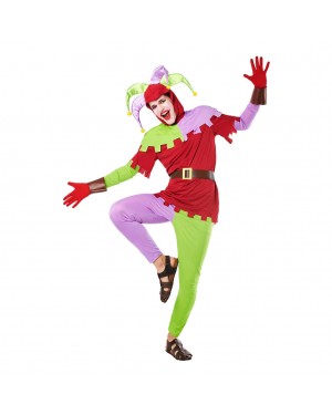 Costume Buffone / Arlecchino Colorato per Carnevale | La Casa di Carnevale