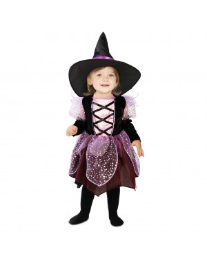 Costume Piccola Strega Viola Bambina per Halloween | La Casa di Carnevale