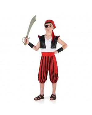 Costume Pirata con pantaloni a righe per Carnevale | La Casa di Carnevale