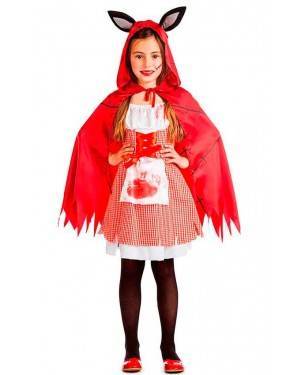 Costume Cappuccetto Rosso Zombie Taglia 5-6 per Carnevale