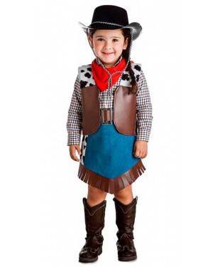 Costume Cowgirl Taglia 3-4 Anni per Carnevale