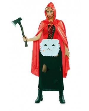 Costume da Cappuccetto Rosso Zombie Donna
