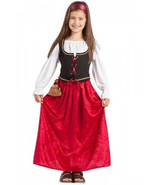 Costume da Casalinga Medievale Bimba