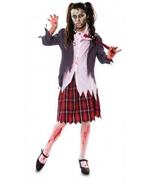 Costume da Collegiale Zombie Donna