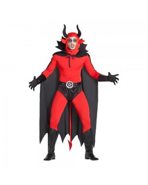 Costume da Diavolo Slip con Mantello per Carnevale | La Casa di Carnevale