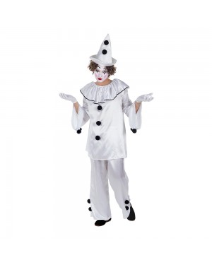 Costume da Pagliaccio Pierrot Uomo per Carnevale | La Casa di Carnevale
