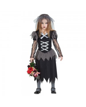 Costume da Sposa Cadavere Bambina per Carnevale | La Casa di Carnevale