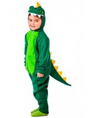 Costume Dinosauro Verde Taglia 3-4 Anni per Carnevale