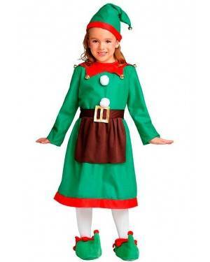 Costume Elfo Natale Bambina per Carnevale | La Casa di Carnevale