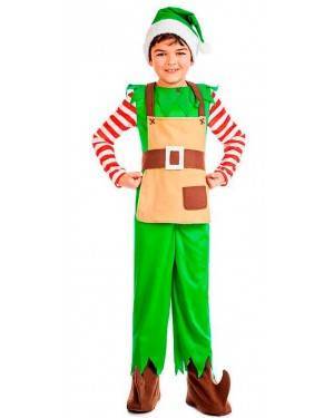 Costume Elfo Natale Taglia 3-4 Anni per Carnevale