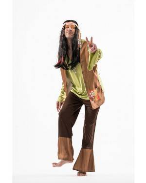 Costume Hippie Adulto T. M/L