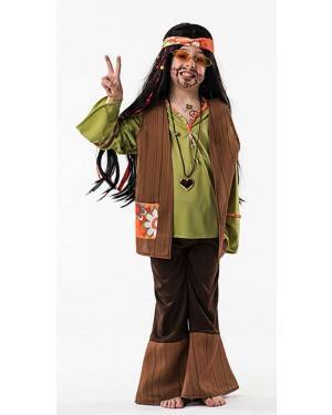 Costume Hippie Bambino T. 9 a 11 Anni