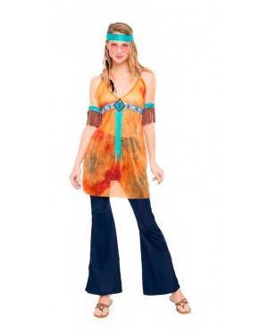 Costume Hippie Woodstock Donna Taglia S per Carnevale