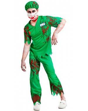 Costume Infermiero Zombie Taglia S per Carnevale