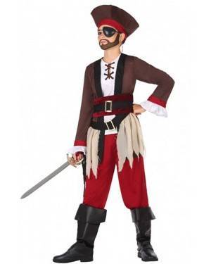 Costume Pirata Rosso Bambino per Carnevale | La Casa di Carnevale