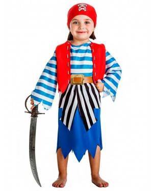 Costume Pirata Teschio Bambina per Carnevale | La Casa di Carnevale