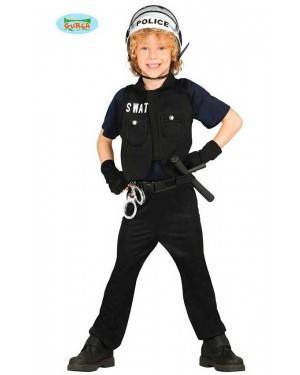Costume Polizia S W A Bambino per Carnevale
