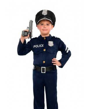 Costume Poliziotto Taglia 3-4 Anni per Carnevale