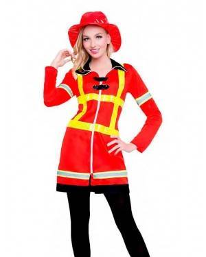 Costume Pompiere Donna Taglia S per Carnevale