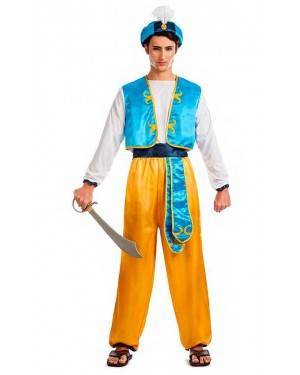 Costume Principe Arabo Aladino Uomo Taglia S per Carnevale