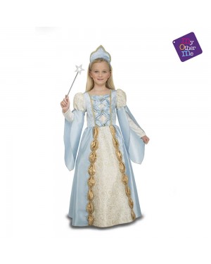 Costume Regina Blu Bambina per Carnevale | La Casa di Carnevale
