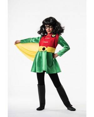 Costume  Super Eroina Robin T. 5 a 7 Anni