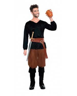 Costume Uomo Medievale Taglia M-L per Carnevale