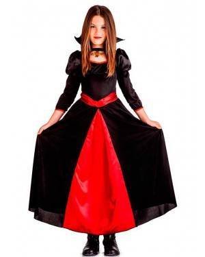 Costume Vampira Luxe Taglia 3-4 Anni per Carnevale