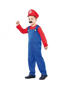 Costumi Super Mario Taglia 2-4 anni per Carnevale